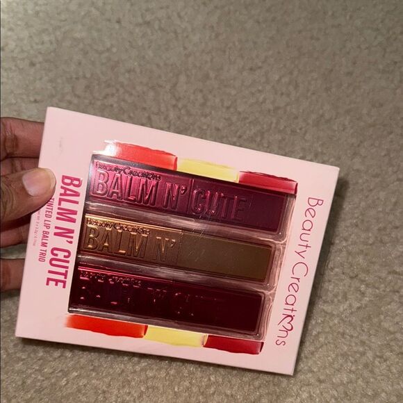Beauty Creations Pink and Gold balm n cute tinted lip balm trio Set NIP - Picture 9 of 10
